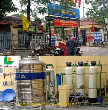 Lắp đặt hệ thống máy lọc nước tinh khiết RO công nghiệp công suất lớn trường học tại Hồ Chí Minh