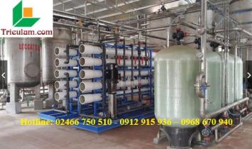 Lắp đặt hệ thống máy lọc nước tinh khiết RO công nghiệp công suất lớn xưởng sản xuất tại Hồ Chí Minh